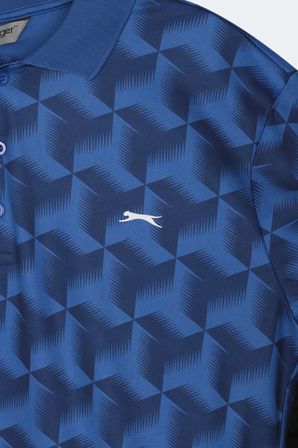 Slazenger KATARIN Erkek Polo Yaka Saks Mavi Tişört