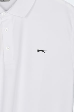Slazenger KATINA Erkek Polo Yaka Beyaz Tişört