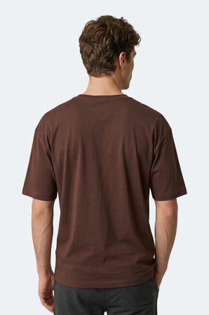 Slazenger KATRE Erkek V Yaka Kahve Tişört