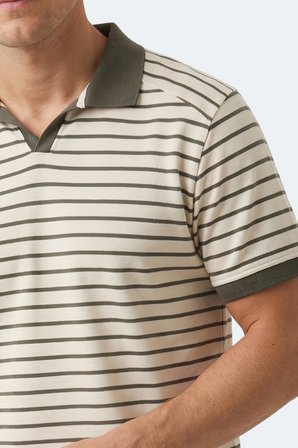 Slazenger ZOLL Erkek  Beyaz / Yeşil Tişört