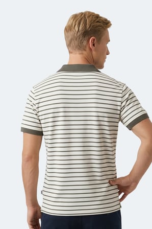 Slazenger ZOLL Erkek  Beyaz / Yeşil Tişört