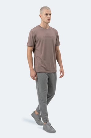 Slazenger ZURANIS Erkek  Kahve Tişört