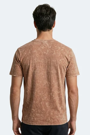 Slazenger ZAIR Erkek Baskılı Camel Tişört