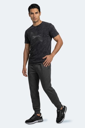 Slazenger ZAIR Erkek  Siyah Tişört