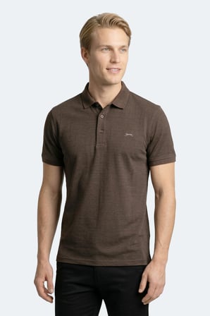 Slazenger ZANY Erkek Polo Yaka Kahve Tişört