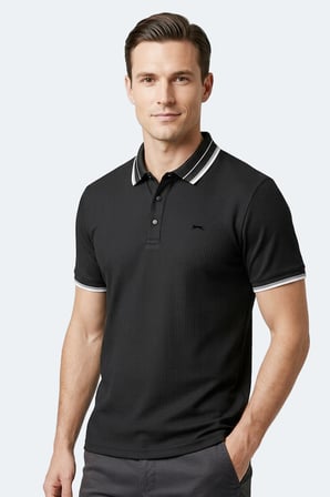 Slazenger ZINOVIA Erkek  Siyah Tişört