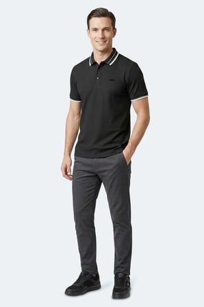 Slazenger ZINOVIA Erkek  Siyah Tişört