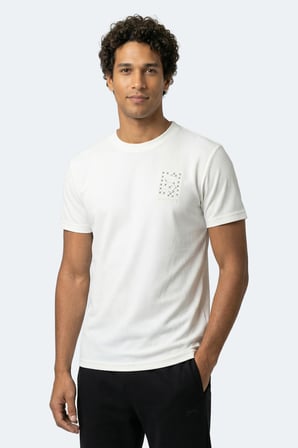 Slazenger ZEGNA Erkek  Beyaz Tişört