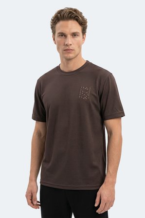 Slazenger ZEGNA Erkek  Kahve Tişört