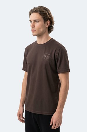 Slazenger ZEGNA Erkek  Kahve Tişört