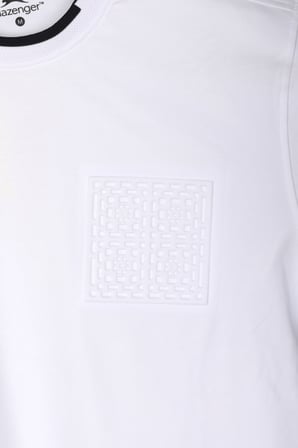Slazenger ZAVIER Erkek Pamuklu Beyaz Tişört