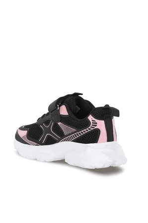 Slazenger FIZZY Kız Çocuk Cırt Cırtlı Siyah / Pembe Günlük Spor Ayakkabısı