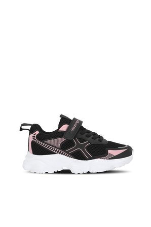 Slazenger FIZZY Kız Çocuk Cırt Cırtlı Siyah / Pembe Günlük Spor Ayakkabısı