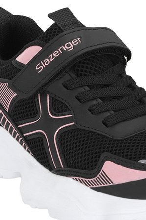 Slazenger FIZZY Kız Çocuk Cırt Cırtlı Siyah / Pembe Günlük Spor Ayakkabısı