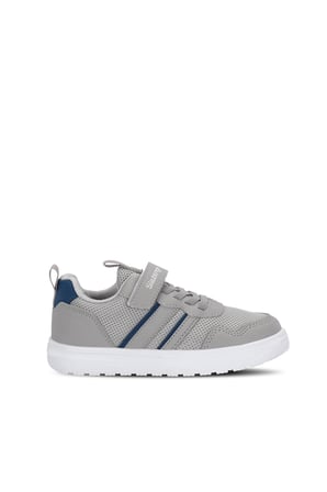 Slazenger FIORA Unisex Çocuk Cırt Cırtlı Gri / Saks Mavi Günlük Spor Ayakkabısı