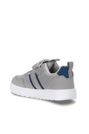 Slazenger FIORA Unisex Çocuk Cırt Cırtlı Gri / Saks Mavi Günlük Spor Ayakkabısı