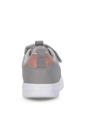 Slazenger FIORA Kız Çocuk Cırt Cırtlı Gri / Pembe Günlük Spor Ayakkabısı