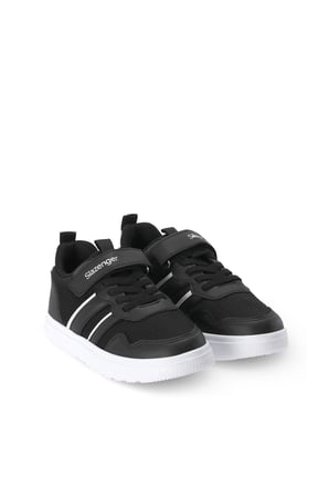 Slazenger FIORA Unisex Çocuk Cırt Cırtlı Siyah / Beyaz Günlük Spor Ayakkabısı