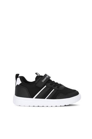 Slazenger FREEDOM I Unisex Çocuk Cırt Cırtlı Siyah / Beyaz Günlük Spor Ayakkabısı