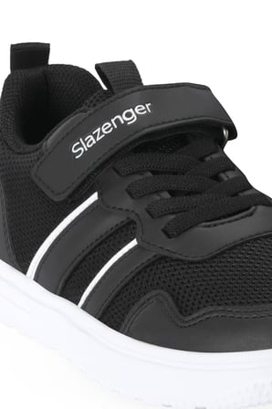 Slazenger FREEDOM I Unisex Çocuk Cırt Cırtlı Siyah / Beyaz Günlük Spor Ayakkabısı