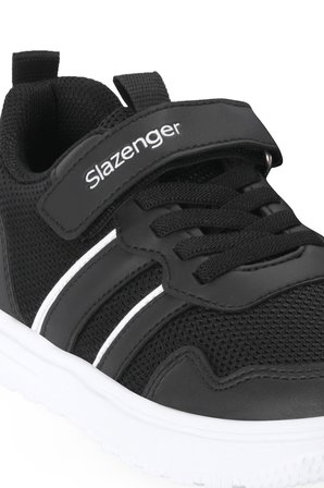 Slazenger FREEDOM I Unisex Çocuk Cırt Cırtlı Siyah / Beyaz Günlük Spor Ayakkabısı