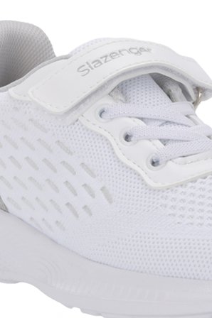 Slazenger FLAREX Unisex Çocuk Cırt Cırtlı Beyaz / Gri Günlük Spor Ayakkabısı