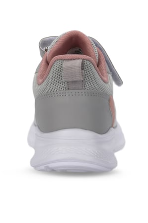 Slazenger FLAREX Kız Çocuk Cırt Cırtlı Gri / Pembe Günlük Spor Ayakkabısı