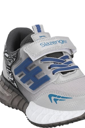 Slazenger ENZO I Erkek Çocuk  Gri / Saks Mavi Günlük Spor Ayakkabısı