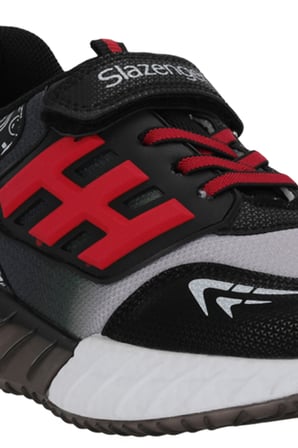 Slazenger ENZO I Unisex Çocuk  Siyah / Kırmızı Günlük Spor Ayakkabısı