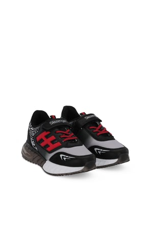Slazenger ENZO I Unisex Çocuk  Siyah / Kırmızı Günlük Spor Ayakkabısı