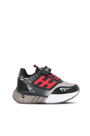 Slazenger ENZO I Unisex Çocuk  Siyah / Kırmızı Günlük Spor Ayakkabısı