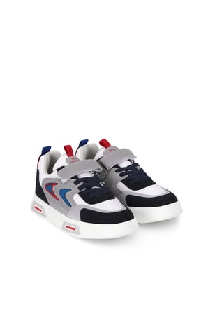 Slazenger KARETTA I Unisex Çocuk Cırt Cırtlı Beyaz / Lacivert Günlük Spor Ayakkabısı