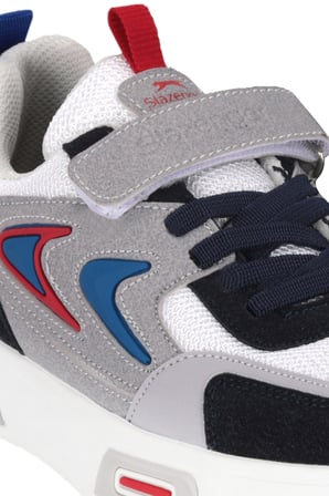 Slazenger KARETTA I Unisex Çocuk Cırt Cırtlı Beyaz / Lacivert Günlük Spor Ayakkabısı