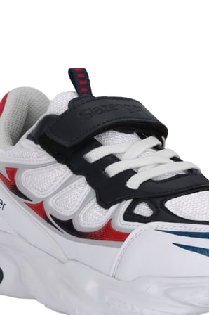 Slazenger KUFA I Erkek Çocuk  Beyaz / Lacivert Günlük Spor Ayakkabısı