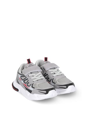 Slazenger KUFA I Unisex Çocuk  Gri / Siyah Günlük Spor Ayakkabısı