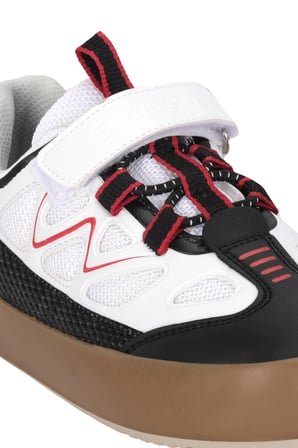 Slazenger KOBALT I Unisex Çocuk Cırt Cırtlı Beyaz / Siyah Günlük Spor Ayakkabısı