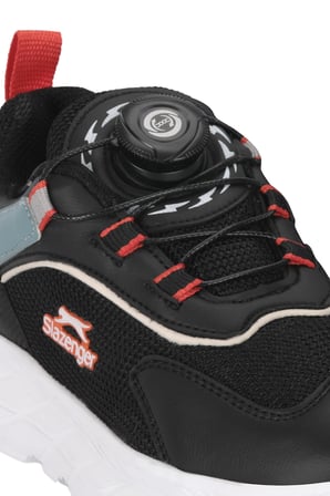 Slazenger KORTECH F Erkek Çocuk  Siyah / Turuncu Günlük Spor Ayakkabısı