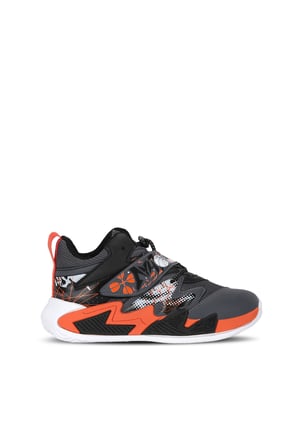 Slazenger KOTHILL  F Unisex Çocuk Cırt Cırtlı Koyu Gri / Turuncu Günlük Spor Ayakkabısı