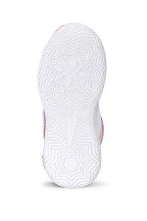 Slazenger KNIGHT I Kız Çocuk Cırt Cırtlı Beyaz / Lila Günlük Spor Ayakkabısı