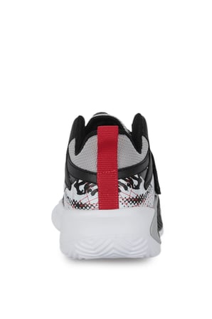Slazenger KNIGHT I Unisex Çocuk Cırt Cırtlı Gri / Kırmızı Günlük Spor Ayakkabısı