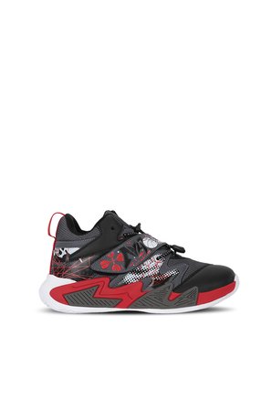 Slazenger KNIGHT I Unisex Çocuk Cırt Cırtlı Siyah / Kırmızı Günlük Spor Ayakkabısı
