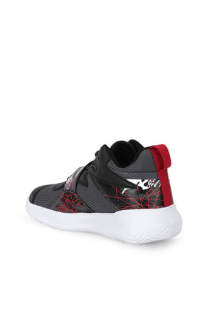 Slazenger KNIGHT I Unisex Çocuk Cırt Cırtlı Siyah / Kırmızı Günlük Spor Ayakkabısı