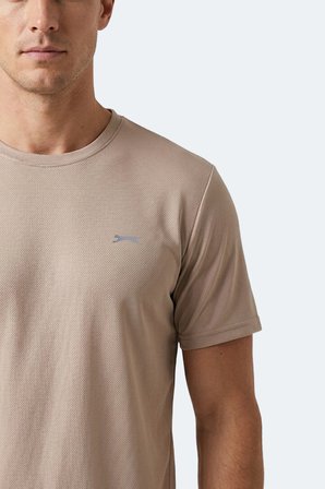 Slazenger HAUNTED I Erkek  Bej Tişört