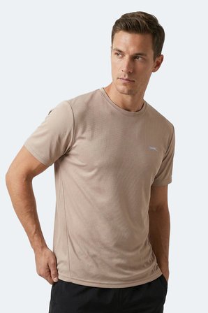 Slazenger HAUNTED I Erkek  Bej Tişört