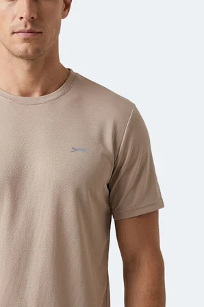 Slazenger HAUNTED I Erkek  Bej Tişört