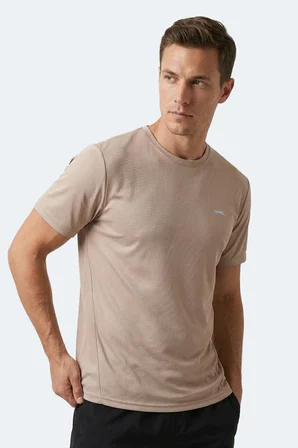 Slazenger HAUNTED I Erkek  Bej Tişört