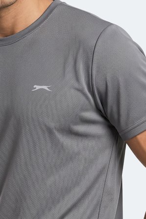 Slazenger HAUNTED I Erkek  Koyu Gri Tişört