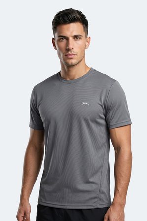 Slazenger HAUNTED I Erkek  Koyu Gri Tişört