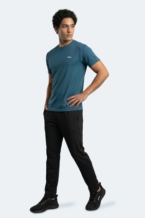 Slazenger HAUNTED I Erkek  Petrol Tişört