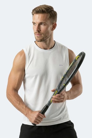 Slazenger HAZZAR I Erkek  Beyaz Tişört